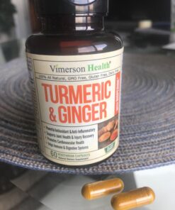 Tumeric and Ginger with Black Pepper - Natural Turmeric Curcumin Joint Support Supplement with Bioperine & 95% Curcuminoids. High Absorption Curcumin Supplements. Digestive & Immune Support. 60 Caps 37 71sDTOc a L 1