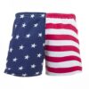 UZZI Men's American Flag Swim Trunks Large Red, Blue, White