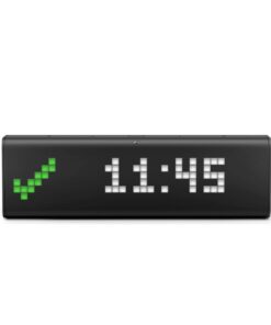 LaMetric TIME Wi-Fi Clock for Smart Home - Social Media Counter - Cinema Lightbox - Digital Alarm Clock with Weather - Retro Pixel Art Bluetooth Speaker with 37x8 LED Display 30 71sFLo8wrdL