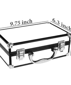 SHANY Carry All Makeup Train Case with Pro Makeup Set, Makeup Brushes, Lipsticks, Eye Shadows, Blushes, Powders, and more - Reusable Makeup Storage - Premium Gift Packaging - Silver 24 71sFQ9ftUcL