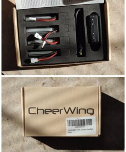 Cheerwing 4pcs 3.7V 550mAh Lipo Battery and 4-in-1 Charger for Syma X5 X5C X5C-1 RC Drone Parts 15 71sFrNIzIlL