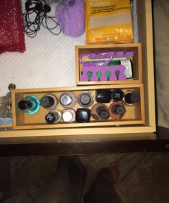 Seville Classics Bamboo Premium Organizer Storage Bins for Kitchen Silverware, Pantry, Closet, Office Desk, Pens, Utensils, Makeup, K Cup, Bamboo, Bin Set w/Dividers (5 Piece) Bin Set w/ Dividers (5 Piece) 28 71sG1jhYbsL