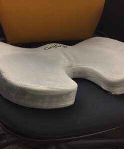 ComfiLife Premium Comfort Seat Cushion - Non-Slip Orthopedic 100% Memory Foam Coccyx Cushion for Tailbone Pain - Cushion for Office Chair Car Seat - Back Pain & Sciatica Relief (Gray) Gray 59 71sGNavP8GL 1