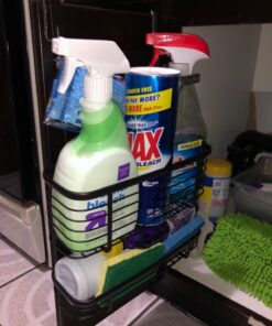 iDesign Steel Over-The-Cabinet 2-Tier Hanging Kitchen Storage Basket The Axis Collection, 4" x 11.1" x 16.3", Bronze 26 71sHBQGCwrL