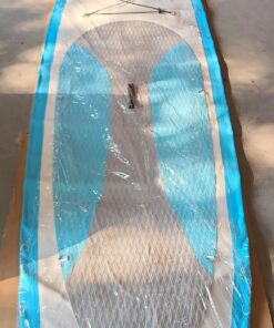 SereneLife Inflatable Stand Up Paddle Board (6 Inches Thick) with Premium SUP Accessories & Carry Bag | Wide Stance, Bottom Fin for Paddling, Surf Control, Non-Slip Deck | Youth & Adult Standing Boat Marine Blue 51 71sHxzu7vaL