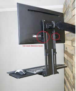 VIVO Computer Keyboard and Mouse Platform Tray, Adjustable VESA Mount Attachment, MOUNT-KB02 32 71sIFKjG1L