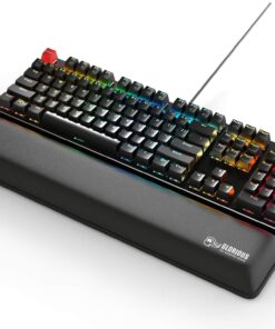 Glorious Gaming Wrist Pad/Rest - Full Standard Size - Black - Mechanical Keyboards, Stitched Edges, Ergonomic | 17.5x4 inches | 25mm/1in Thick (GWR-100) Full Size (Standard) 37 71sIUUxKnML