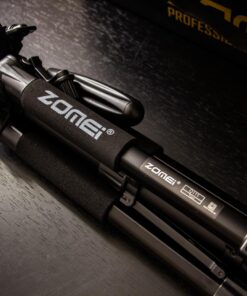 ZOMEI 65” Camera Tripod Compact Light Weight Travel Aluminum Camera/Phone Tripod for Canon Nikon with 2PC Quick Plates and Universal Phone Mount 11 lbs Load (Black) 56 71sIYr4BtL