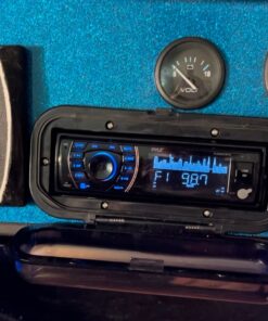 Pyle Bluetooth Marine Receiver Stereo - 12v Single DIN Style Boat In dash Radio Receiver System with Digital LCD, RCA, MP3, USB, SD, AM FM Radio - Remote Control, Wiring Harness - PLRMR27BTB (Black) 24 71sJKb0bmXL