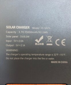 FEELLE Solar Charger Power Bank - 25000mAh Portable Phone Charger 3A Fast Charging External Battery Pack with 4 Solar Panels for Phone Outdoor Camping Orange Yellow 49 71sJYKVsJ8L