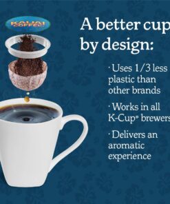 Kauai Coffee Single-Serve Pods, Na Pali Coast Dark Roast Arabica Coffee from Hawaii’s Largest Coffee Grower, Compatible with Keurig K-Cup Brewers - 12 Count 12 Count (Pack of 1) 29 71sKBTyHzPL