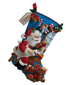 Alternative view of Bucilla The Workshop Christmas Stocking Felt Applique Kit, 18-Inch