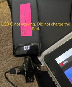 Charmast Portable Charger, USB C Battery Pack, 3A Fast Charging 10400mAh Power Bank LED Display, Slim Portable Phone Battery Charger for iPhone 13 12 11 X 8 7 Samsung S21 S20 Google LG OnePlus iPad Black 41 71sL3TG728L