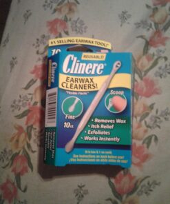 Clinere® Ear Cleaners, 10 Count Earwax Remover Tool Safely and Gently Cleaning Ear Canal at Home, Ear Wax Cleaner Tool, Itch Relief, Ear Wax Buildup, Works Instantly, Exfolimates, Earwax Cleaners. 10 Count (Pack of 1) White 43 71sLNLWnMeL