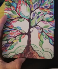 Fintie Slimshell Case for 6" Kindle Paperwhite 2012-2017 (Model No. EY21 & DP75SDI) - Lightweight Protective Cover with Auto Sleep/Wake (Not Fit Paperwhite 10th & 11th Gen), Love Tree 41 71sLxsRIiL 1