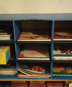 Bankers Box Classroom 9 Compartment Cubby Storage 16"H x 28 1/4"W x 13"D (3380701) , Blue 30 71sMpxu1kAL