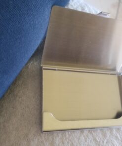 MaxGear Metal Business Card Holder for Men & Women, Pocket Business Card Case Slim Business Card Wallet Business Card Holders Name Card Holder, 3.7 x 2.3 x 0.3 inches, Stainless Steel, Silver Mirror Brushed Silver 34 71sN5AVHYIL 1