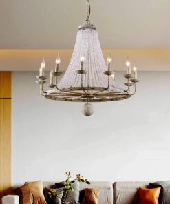 Crystal Acrylic Gems Bead Garland Strands, KinHom 16 Feet Hanging Clear 14mm Daimond Beads Chain Garlands for Manzanita Tree Centerpiece, Chandelier Bead Lamp Chain, Christmas/Wedding Party Decoration Stainless Steel 16 ft, Diameter 14 mm 25 71sNXBvSOeL