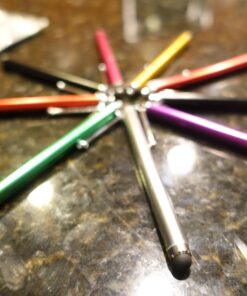 Sty-HD 9 pcs Rainbow of Colors Capacitive Stylus/Styli Touch Screen Cellphone Tablet Pen for iPhone 4 4s 3 3Gs iPod Touch iPad 2 Motorola Xoom, Samsung Galaxy, BlackBerry Playbook AMM0101US, Barnes and Noble Nook Color, Droid Bionic Fashionista 48 71sOdw0smL