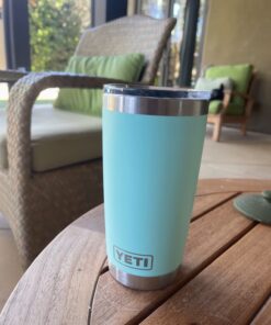 YETI Rambler 20 oz Stainless Steel Vacuum Insulated Tumbler w/MagSlider Lid Navy 1 Count (Pack of 1) 41 71sPSWI6 HL