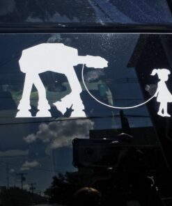 Girl Walking Robot Sticker Decal Notebook Car Laptop 8" x 4" (White) 34 71sPiWjeZL