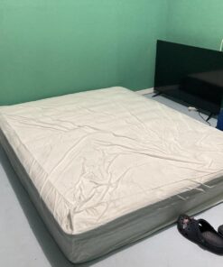 Linenspa Zippered Mattress Encasement - Waterproof & Bed Bug Proof - Premium Noiseless & Absorbent Cover – Queen, White 12" Depth 42 71sQPzp5 4L