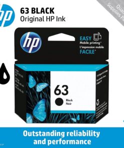 Alternative view of HP 63 Black Ink Cartridge | Works with HP DeskJet 1112, 2130, 3630 Series; HP ENVY 4510, 4520 Series; HP OfficeJet 3830, 4650, 5200 Series | Eligible for Instant Ink | F6U62AN