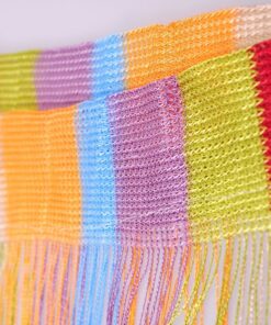Alternative view of Tangpan 7 Color Colorful Door String Thread Fringe Window Panel Room Divider String Curtain Cute Strip Tassel in Party Events