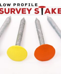 Galvanized Survey Markers - 12 Pack - Low Profile Survey Stakes (Plain) 15 71sS3edWs2L