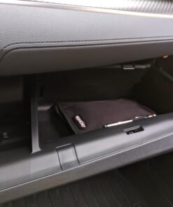 High Road Car Glove Box Organizer, Registration and Insurance Document Holder and Car Manual Holder with Flexible Secure Zippered Case and Note Pad Black 50 71sS8ZEgTDL
