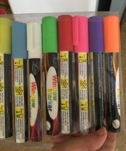 Liquid Chalk Markers Chalkboard Pens 8 Pack Window Markers Erasable Chalk Blackboard Pen Washable Wet Dry Erase Glass Markers Non Toxic Car Window Marker 39 71sT9UiF7L