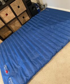 KINGCAMP Double Sleeping Pad, Comfortable Extra Thick 3.9in Camping Mattress 2 Person, Lightweight Inflatable Air Mat for Backpacking, Hiking, Tent Double-blue 21 71sTJVTVEfL
