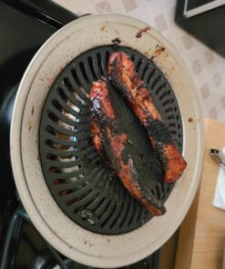 Kitchen + Home Stove Top Smokeless Grill Indoor BBQ, Stainless Steel with Double Coated Non Stick Surface Stove Top Grill 47 71sTNB44ELL