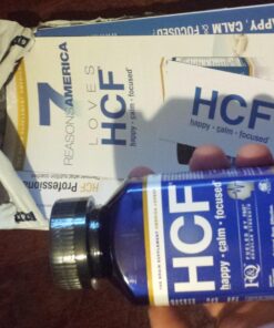 HCF Happy, Calm & Focused - Natural Nootropic Focus Supplement - Boost Concentration, Enhance Focus, Natural Calm Aid & Stress Relief - 90 Capsules for Men & Women - Caffeine-Free Brain Supplement 90 Count (Pack of 1) 48 71sUKbpheNL