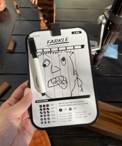 GoSports Giant Wooden Playing Dice Set with Rollzee and Farkle Scoreboard - Includes 6 Dice, Dry-Erase Scoreboard and Canvas Tote Bag - Choose 2.5 Inch or 3.5 Inch Dice) 3.5 Inch Natural Wood Dice 30 71sVZwWaawL