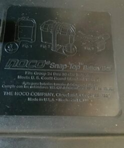 NOCO Snap-Top HM318BKS Battery Box, Group 24-31 12V Outdoor Waterproof Battery Box for Marine, Automotive, RV, Boat, Camper and Travel Trailer Batteries 52 71sVlVlLrDL