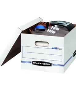 Bankers Box STOR/FILE Storage Boxes, Standard Set-Up, Lift-Off Lid, Letter/Legal, 6 Pack (57036-04) 28 71sVx84WIaL