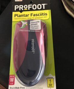 PROFOOT Orthotic Insoles for Plantar Fasciitis & Heel Pain, Women's 6-10, Gel Heel Shock Absorbing Insoles to Help Reduce Pain & Stress, Foot Care Arch Support Inserts for Shoes 1 Pair 43 71sW B9hbvL