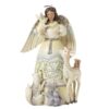 Jim Shore Heartwood Creek White Woodland Angel with Animals Stone Resin Figurine, 9.5” 60 71sWAcUA hL