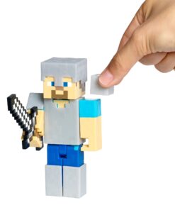 Minecraft Survival Mode Steve with Iron Armor Action Figure - Series 4 12 71sWnTr09L