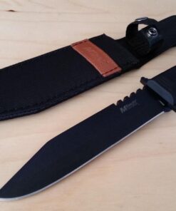 MTECH USA MT-086 Fixed Blade Hunting Knife, Black Straight Edge Blade, Black Handle, 12-1/4-Inch Overall, Black Blade 57 71sX1Z48B1L