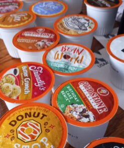 Two Rivers Coffee Flavored Coffee Pods Compatible with Keurig K Cup Brewers, Assorted Variety Pack Flavored Coffee, 40 Count Assorted Flavored Variety 40 Count (Pack of 1) 54 71sX3x1sgsL