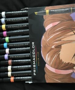 Prismacolor Premier Double-Ended Art Markers, Fine and Chisel Tip, Manga Colors, 12 Pack 52 71sY5wW3pQL