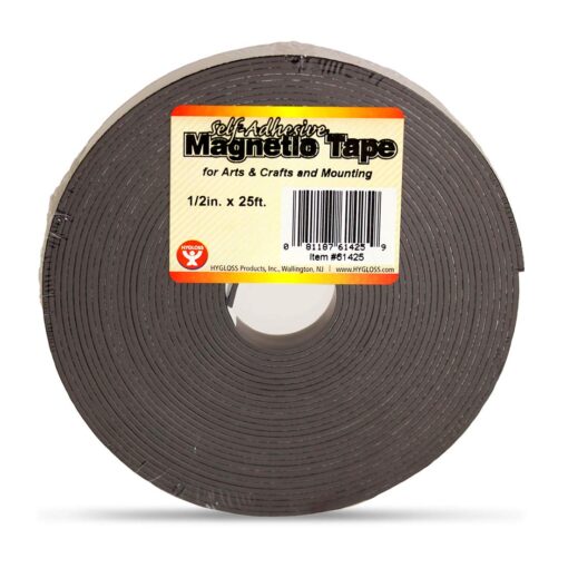 Hygloss Products, Inc. Magnetic Tape, Self- Adhesive, 1/2-Inch x 300-Inch Length: 300-Inch Width: 1/2-Inch