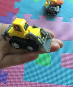 Yeonha Toys Pull Back Vehicles, 12 Pack Mini Assorted Construction Vehicles and Race Car Toy, Vehicles Truck Mini Car Toy for Kids Toddlers Boys Child, Pull Back and Go Car Toy Play Set 52 71sZrWw5HIL