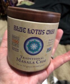 Blue Lotus Chai - Traditional Masala Chai - Makes 100 Cups - 3 Ounce Masala Spiced Chai Powder with Organic Spices - Instant Indian Tea No Steeping - No Gluten 3 Ounce (Pack of 1) 59 71sZrySonYL