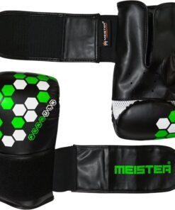 Meister Formula Hex Bag Mitts for MMA, Boxing & Muay Thai (8oz -10oz) Black w/ Green Small / Medium (9oz) 9 71saHIBhQ3L