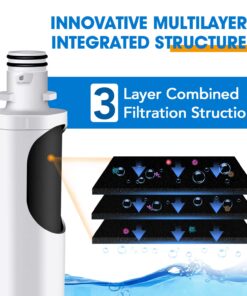 PUREPLUS ADQ747935 Replacement for LG LT1000P LT1000 Kenmore Elite 9980 LT1000PC, MDJ64844601 ADQ74793501, LMXS28626S, LFXS26973S, LT120F Refrigerator Water and Air Filter,3Pack, Model: RWF4700AC 23 71scOnuSlWL