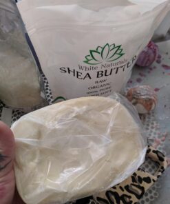 White Naturals Shea Butter 1 lb, Unrefined, African Grade A, Moisturizing Skin, Hair, Face, Lotion, Cream, 16oz Block 1 Pound (Pack of 1) 32 71scQ2F vQL