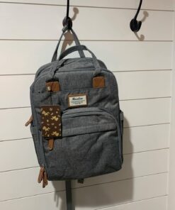 RUVALINO Diaper Bag Backpack, Multifunction Travel Back Pack Maternity Baby Changing Bags, Large Capacity, Waterproof and Stylish, Gray 48 71sccJT 6xL
